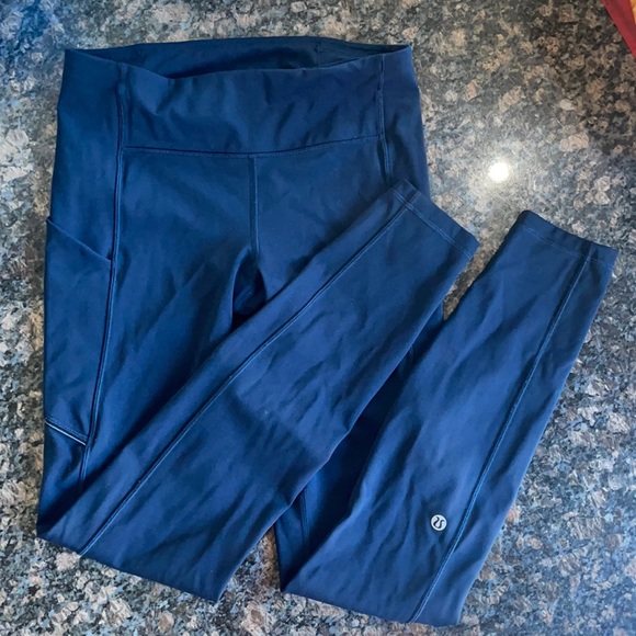 lululemon speed up legging size 6 true navy - Picture 1 of 5